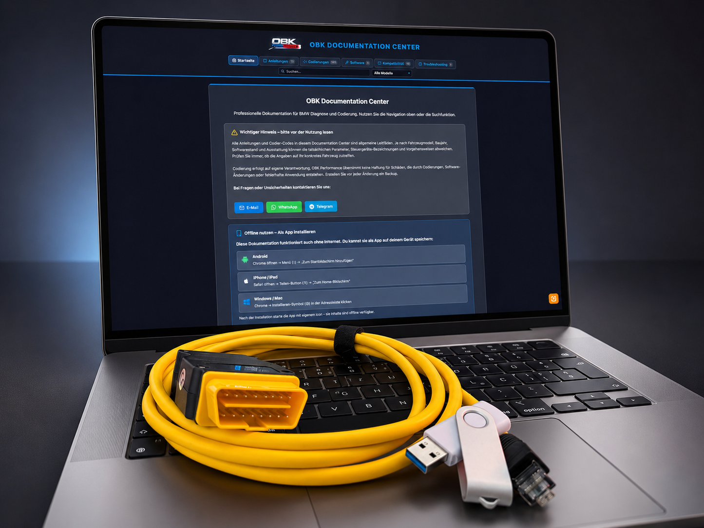 BMW Codierung Zubehör ENET Kabel
OBD2 Diagnose Tool