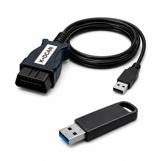 K+DCAN Diagnosekabel für BMW E-Reihe – inkl. Treiber-USB